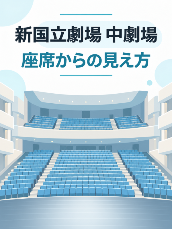 新国立劇場 中劇場の座席からの見え方イメージ
