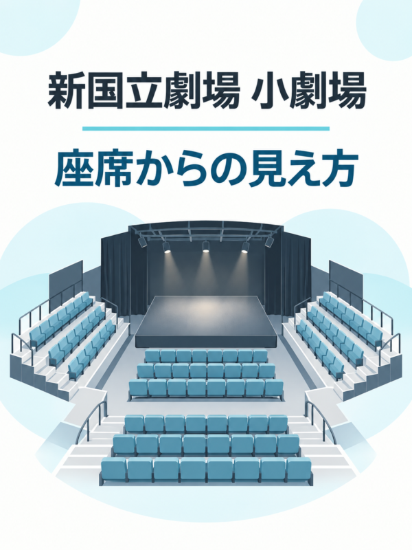 新国立劇場 小劇場の座席からの見え方イメージ